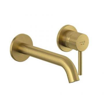 Baterie lavoar Kludi Bozz incastrata, pipa 23 cm, auriu periat - Culoare aur periat Baterie lavoar Kludi Bozz incastrata, pipa 23 cm, auriu periat - Culoare aur periat