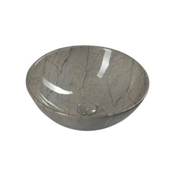 Chiuvetă gri rotundă din ceramică ø 42 cm Dalma – Sapho Chiuvetă gri rotundă din ceramică ø 42 cm Dalma – Sapho