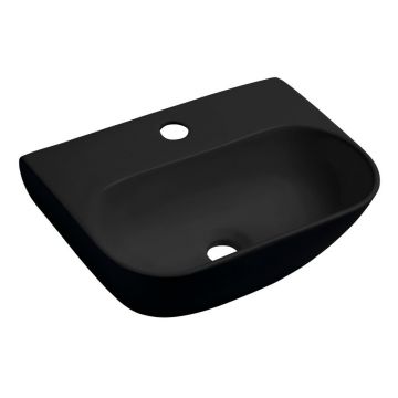 Chiuvetă mică pentru WC neagră din ceramică 42x29 cm Nerissa – Sapho Chiuvetă mică pentru WC neagră din ceramică 42x29 cm Nerissa – Sapho