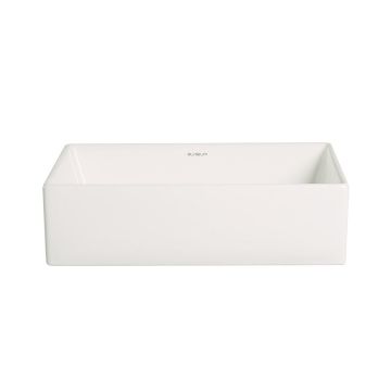 Lavoar de baie Ashe, pe blat, dreptunghiular, din ceramica sanitara, 40 cm, alb lucios, Elysium Lavoar de baie Ashe, pe blat, dreptunghiular, din ceramica sanitara, 40 cm, alb lucios, Elysium