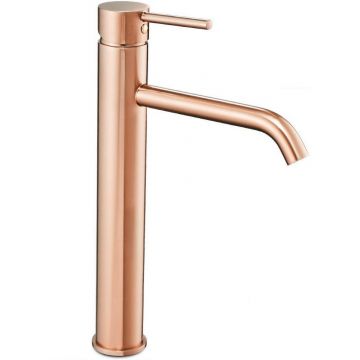 Baterie inalta lavoar Rea Lungo rose gold