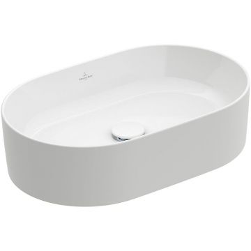 Lavoar pe blat, Villeroy & Boch, Collaro, 56 x 36 cm, oval, alb