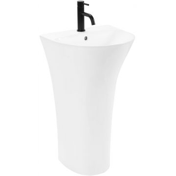 Lavoar stativ ceramic Rea Rita Slim, 48 cm, alb